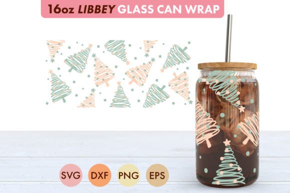 Christmas Tree SVG 16 Oz Libbey Graphics & Crafts