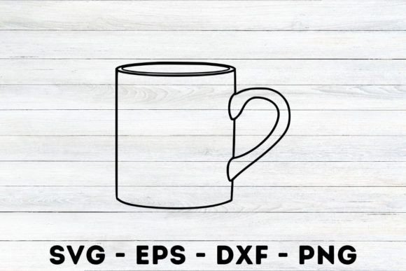 Cup Silhouette Svg for Graphics & Crafts Projects