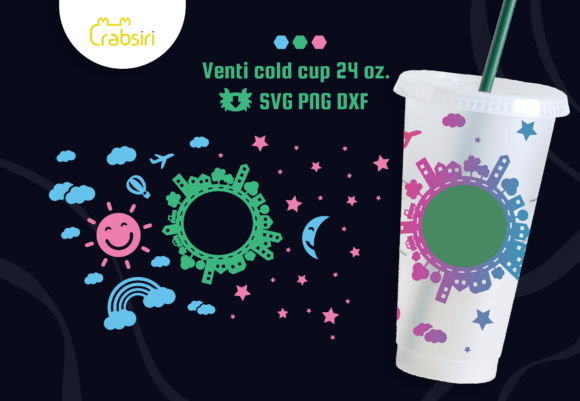 Day and Night Venti Cold Cup 24oz SVG: Graphics & Crafts Review