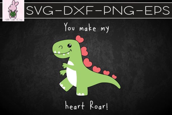 Heart Roar Valentine SVG: Bold Graphics for Crafts