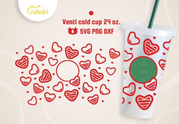 Heart Venti Cold Cup 24oz SVG Graphics & Crafts Review