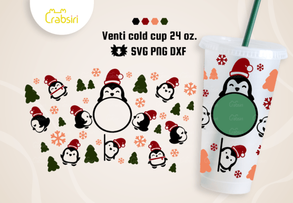 Penguins Venti Cold Cup SVG: A Designer's Crafty Graphics Review