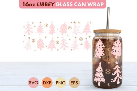 Pink Christmas Tree SVG: Graphics for Crafts & Branding