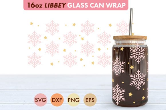 Pink Snowflake Pattern SVG for Libbey: A Crafts & Graphics Review