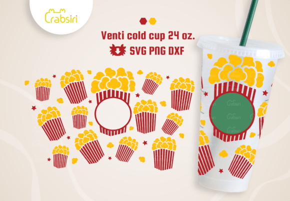 Popcorn Venti Cold Cup SVG: Graphics & Crafts Review