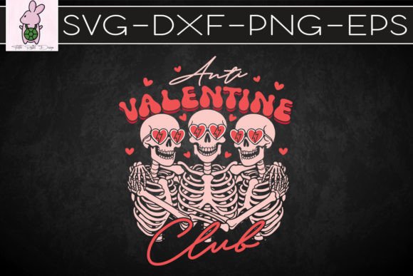 Skull Love Anti Valentine Club: Edgy Graphics for Crafts