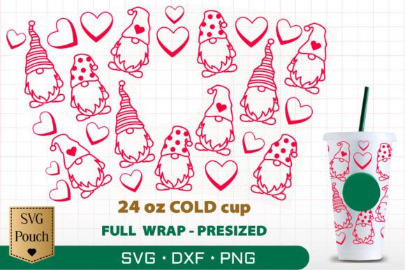 Valentine Day Gnomes Cup Wrap Svg: Graphics & Crafts Review
